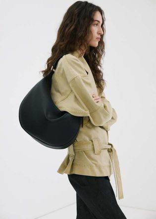 Mango Borsa spalla ovale nero - Donna - Taglia unica - MANGO