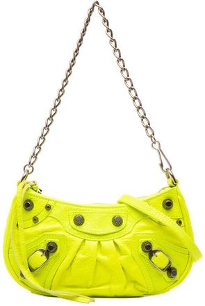 Balenciaga Pre-owned Balenciaga Mini Lambskin Motocross Le Cagole Satchel Ladies PODFW1F6DVJEI7US