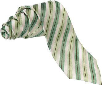 Pal Zileri Diagonal Double Pinstripe Silk Tie