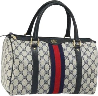 Gucci Pre-owned Handbags, female, Multicolor, Size: ONE SIZE Pre-owned Vintage Boston Bag