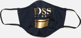 HUGO BOSS Mens Mens Bodywear Gold Large Logo Facemask - Navy - Size: 35/34/32