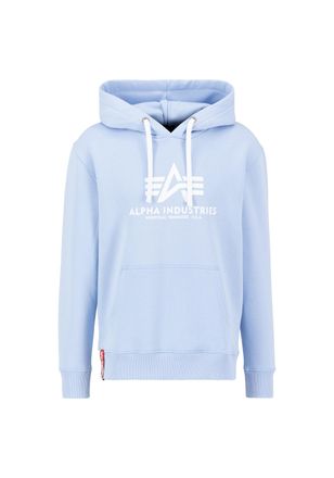 Alpha Industries Hoodie ALPHA INDUSTRIES Basic Hoodie BL, Herren, Gr. XS, blau (light blau), Obermaterial: 80% Baumwolle, 20% Polyester, regular fit, Sweatshirts Hoodi