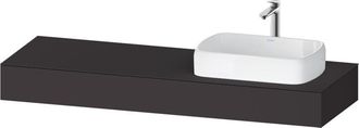 Duravit Duravit - Consola Qatego, 1600x550x170mm, Con Recorte A La Derecha