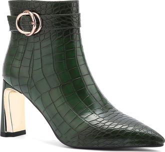 Ninety Union Groovy Croc Embossed Boot in Green at Nordstrom Rack, Size 12