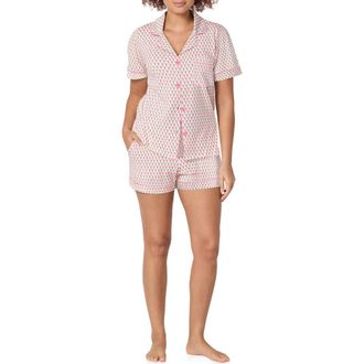 Bedhead Pajamas Stretch Cotton Jersey Pajamas in Blossom Geometric at Nordstrom, Size X-Small