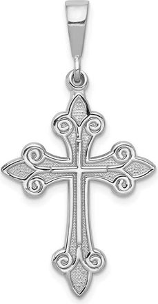 Diamond2Deal 14k White Gold Cross Pendant