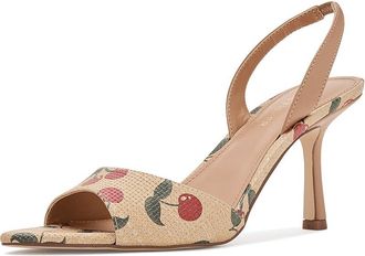 Marc Fisher Nylas Womens Dress Sandals Light Natural Cherry Print : 5.5 M, Faux Leather
