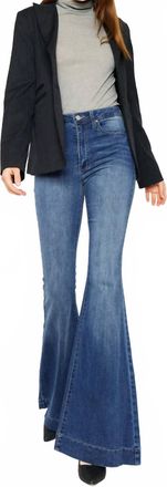 Kancan Braelynn High Rise Super Flare Jeans In Blue