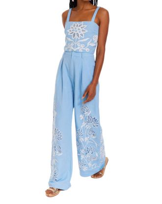 Allison New York Tyra Crop Top In Sky Blue