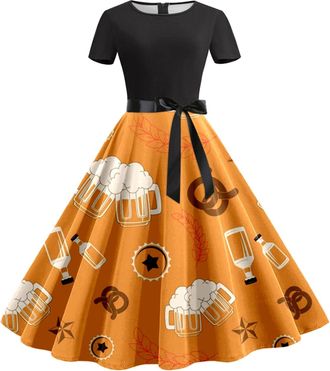 Generic Oktoberfest Outfits for Women Dirndl Dress for German Traditional Bavarian Costume 2025 New Oktoberfest Outfit Women