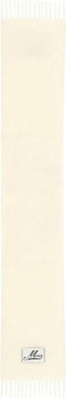 Marni Wollen sjaal met franjes - Dames - Wintersjaals - Wit - ONE Size - Wol - Accessoires