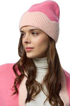 Saachi Wavy Trim Cozy Beanie in Pink at Nordstrom Rack