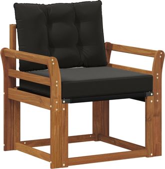 vidaXL Sof&aacute; De Exterior Madera Maciza De Acacia Y Textileno Natural Vidaxl