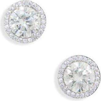 Nadri Halo Stud Earrings in Rhodium at Nordstrom Rack