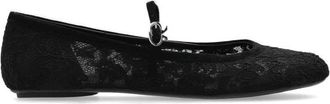 Gianvito Rossi Ballerinas, female, Black, Size: 11 US Lace ballet flats Claudia