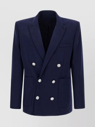 Balmain blazer double-breasted silver buttons