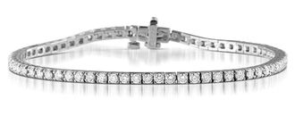 The Diamond Store Diamond Tennis Bracelet 18K White Gold Chloe 3.00ct G/Vs