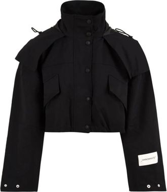 Hinnominate Full Zip Technische Katoenen Jas - Dames - Zomerjassen - Zwart - S - Katoen - Jassen