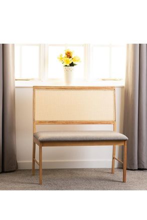 Seconique Ellis Dining Bench in Light Oak