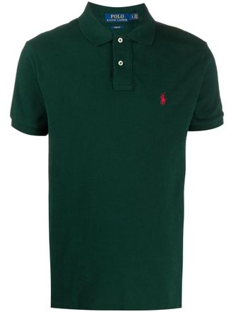 Ralph Lauren Dark Green Embroidered Logo Polo Shirt