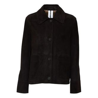 S.W.O.R.D 6.6.44 Shirt Jacket - Dames - Leren en Su&egrave;de Jassen - Bruin - L - Leer - Jassen