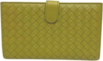 Bottega Veneta Pre-owned Wallets, male, Green, Size: ONE SIZE Pre-owned Leather wallets