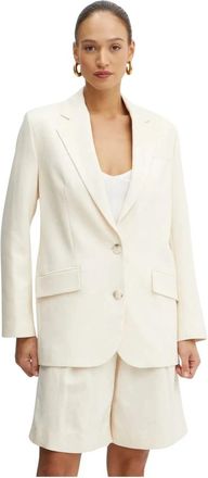 IVY OAK Blazer - Dames - Blazers - Beige - M - Katoen - Jassen