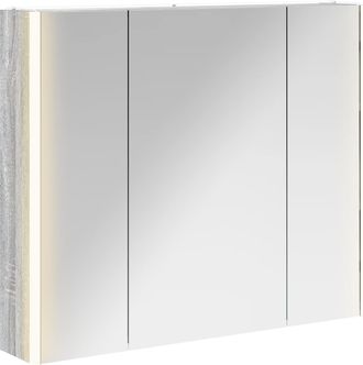 vidaXL Armario Con Espejo De Ba&ntilde;o Gris Sonoma 83,5 X 15,5 X 70 Cm Vidaxl