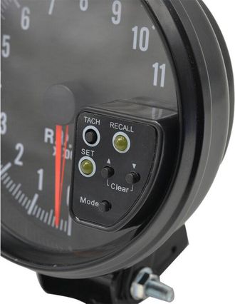 OEM Tac&oacute;metro De 5 Pulgadas Con Retroiluminaci&oacute;n Negra, 7 Colores, Luz De Cambio De Marcha, Sonido De Pico, Destello Led En La Advertencia De Rpm