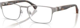 Emporio Armani 55mm Square optical glasses in Grey at Nordstrom