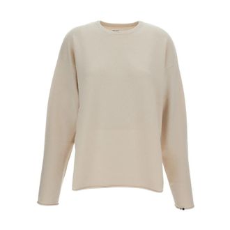 Extreme Cashmere Cashmere trui met ronde hals - unisex - Cashmere truien - Beige - ONE Size - Kasjmier - Truien & Vesten