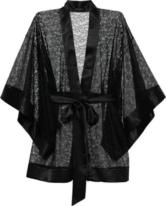 Kiki De Montparnasse Vestaglia Petite Fleur - Nero