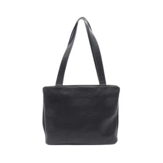 Chanel Bolso tote Pre-owned Coco Mark de piel de cordero - Pre-owned - Mujer - Negro - ONE SIZE
