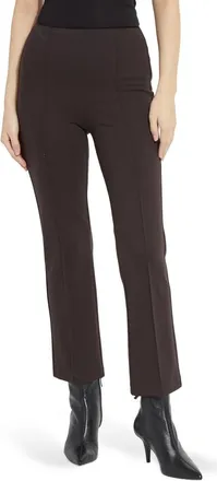 Lyss&eacute; ntials Elysse Ankle Ponte Pants in Double Espresso at Nordstrom, Size X-Large