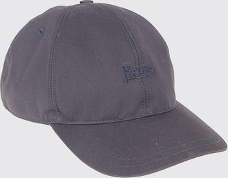 Herno Cappello da baseball in cotone con logo ricamato tono su tono