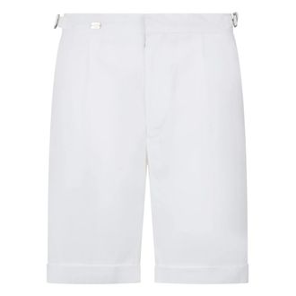Moorer Casual Shorts, male, White, Size: 3XL White bermuda shorts with a casual and versatile style
