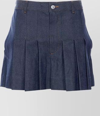 A.P.C. pleated mini skirt