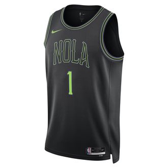 Nike Zion Williamson New Orleans Pelican City Edition 2023/24 Nike Mens Dri-FIT NBA Swingman Jersey in Black | DX8511-012