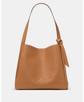 Kate Spade New York Womens Knott Large Carryall Bag - Brown Leather - One Size
