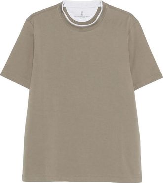 Brunello Cucinelli T-Shirt With Faux-Layering