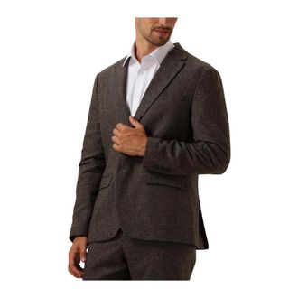 Selected Slhslim-Reed Wool BLZ - Heren - Jassen - Bruin - Maat: XL Wol