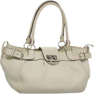 Ferragamo Pre-owned Handbags, female, White, Size: ONE SIZE Pre-owned Hand Bag