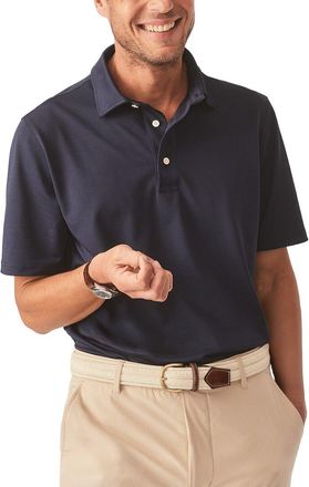 J.McLaughlin J. McLaughlin Blue Peak Polo Knit Shirt