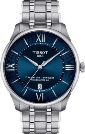 Tissot Chemin Des Tourelles Powermatic 80 42mm Automatic Blue Dial Steel Mens Watch T139.407.11.048.00