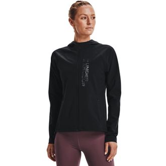 Under Armour Outrun The Storm Womens Jacket Black Size