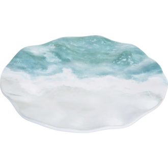 Beachcombers Shoreline Melamine Set of 4 Salad Appetizer Serving Plates 6.38 in Blue at Nordstrom
