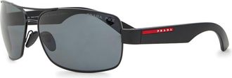 Prada Aviator-style Sunglasses - Black - One Size