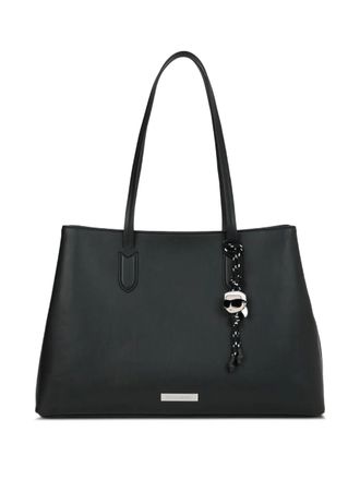 Karl Lagerfeld large Ikon tote bag - women - Polyester/Polyurethane - OS - Black