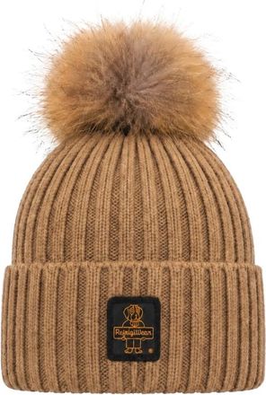 RefrigiWear Sneeuwvlok Muts - Dames - Hoeden - Beige - ONE Size - Wol - Accessoires