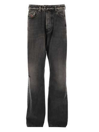 Diesel Black Distressed Jeans